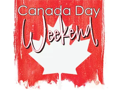 Canada Day Weekend event logo.