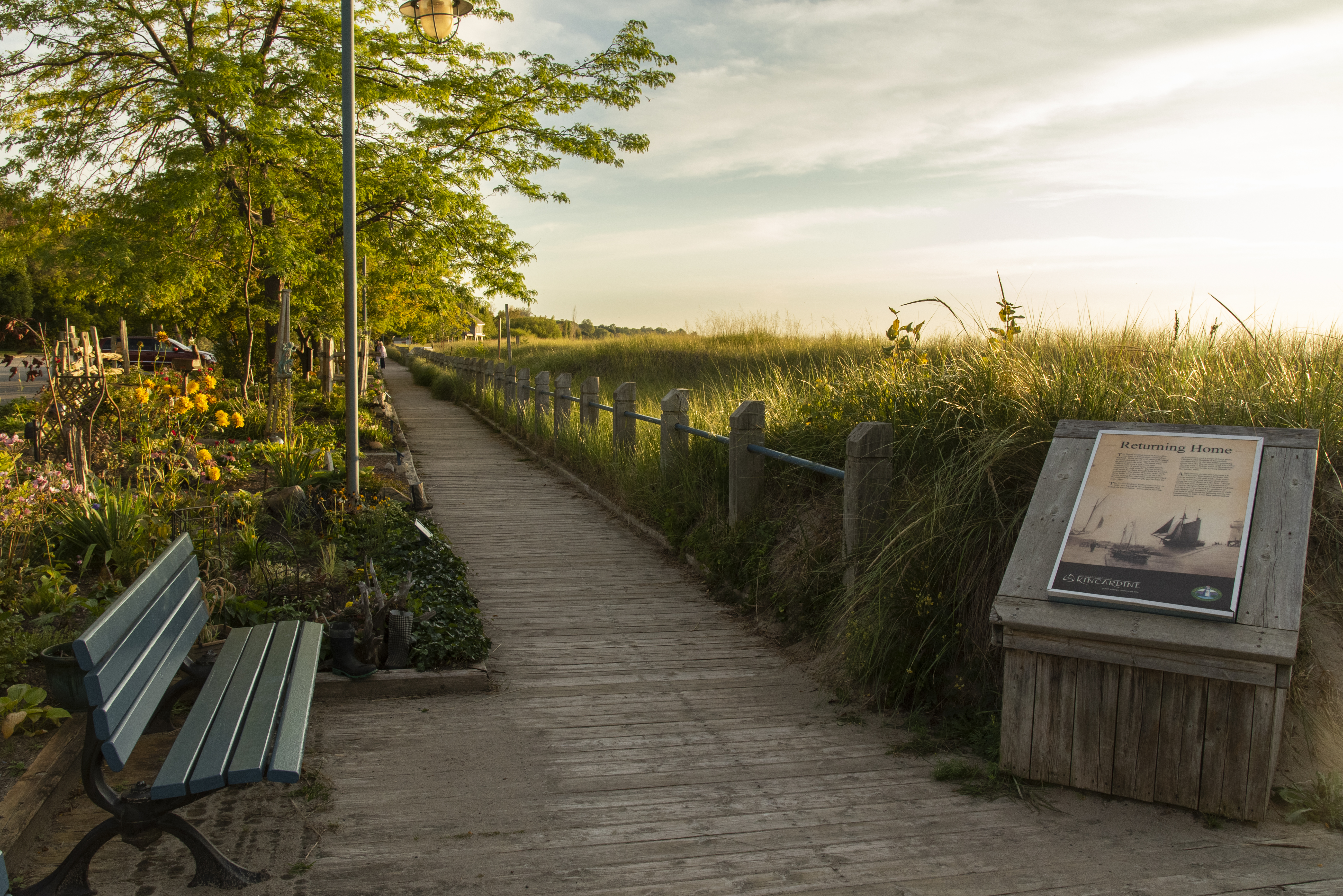 The boardwalk at Station Beach