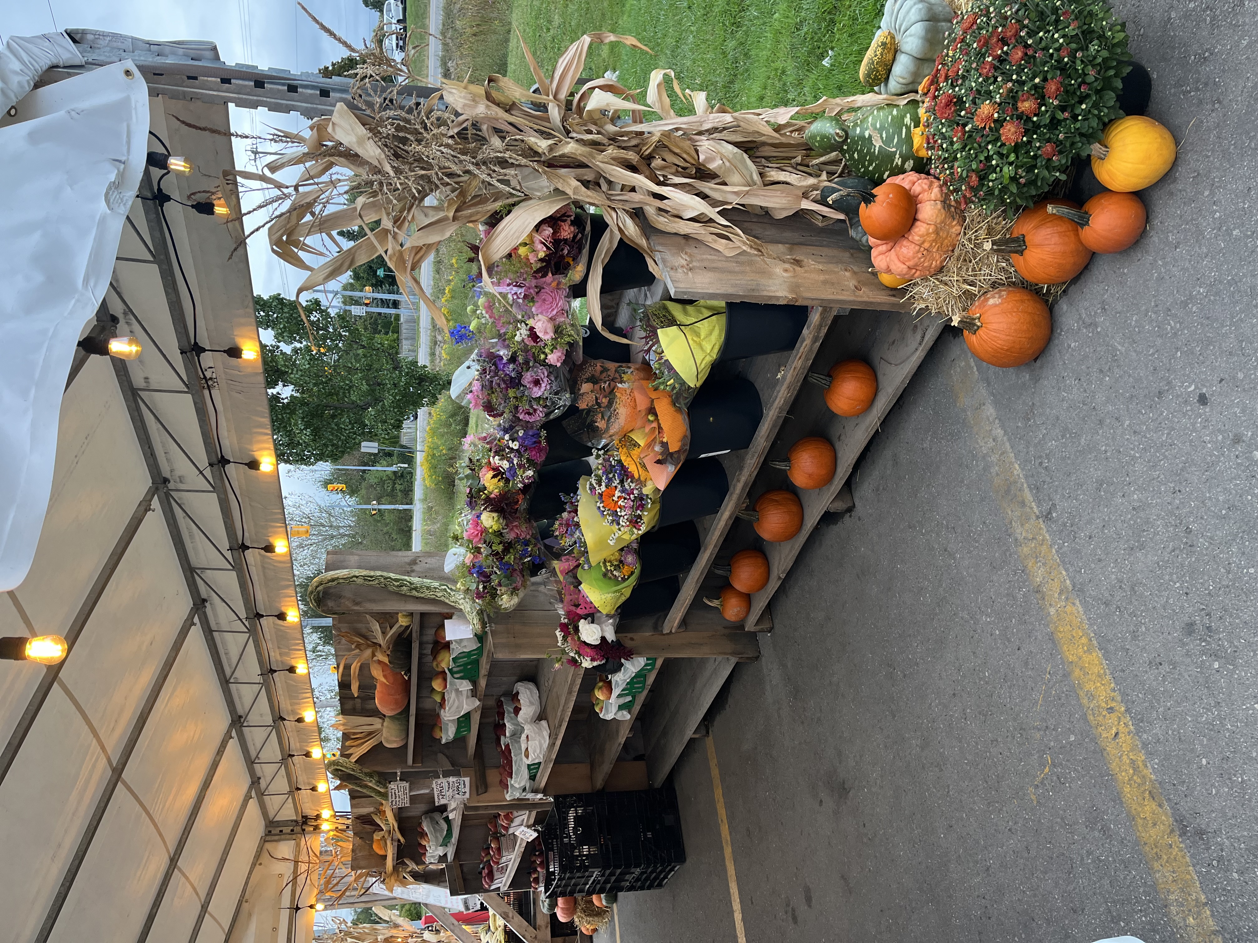 seasonal fall market display